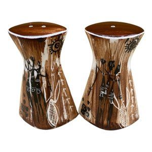 Australia Studio Anna Darwin Souvenir Salt and Pepper Shakers Handpainted 3.25”